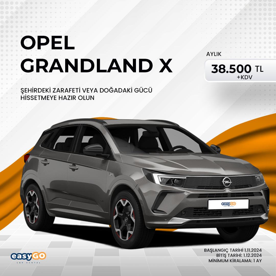 Konfor, Güvenlik ve Tarz: Opel Grandland ile Yolculuğa Çık!